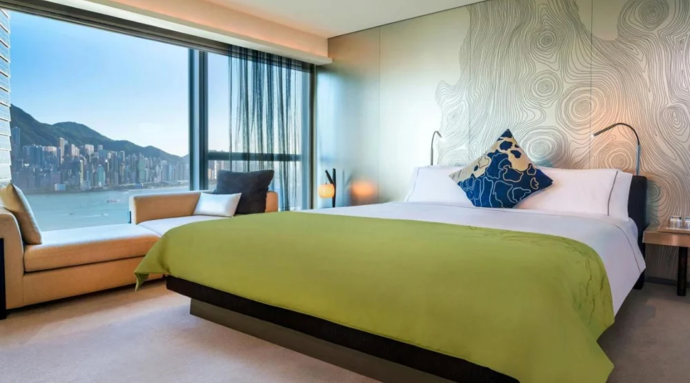 Spectacular King Room with Partial Harbor View at W Hong Kong