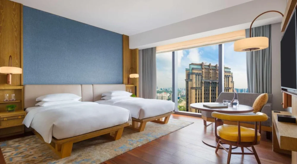 Twin Room with Heritage View at Andaz Singapore
