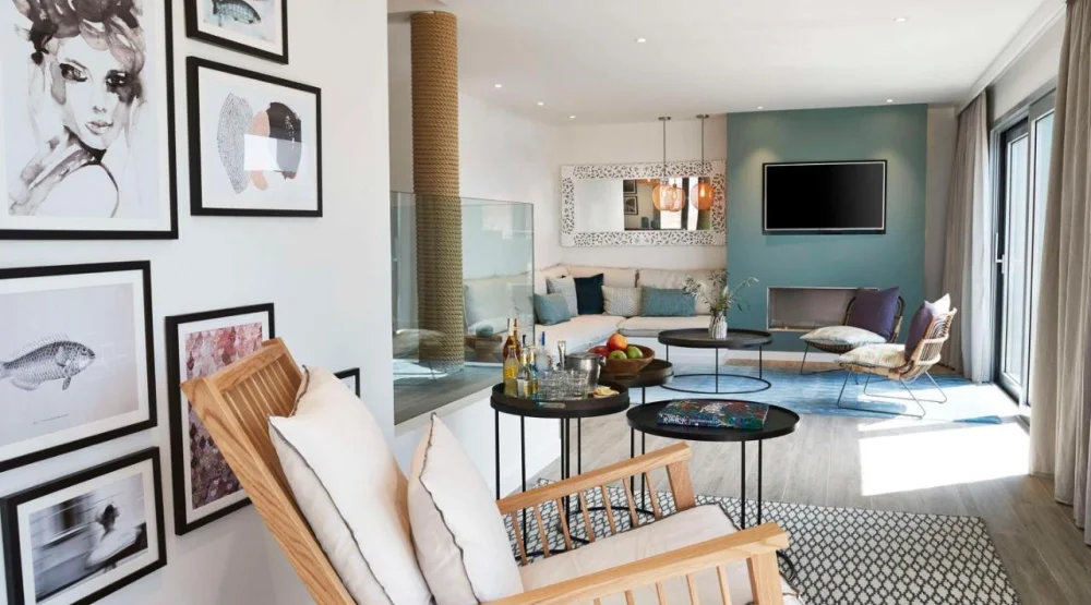 Deluxe Duplex Suite with Sea View at 7Pines Resort Ibiza