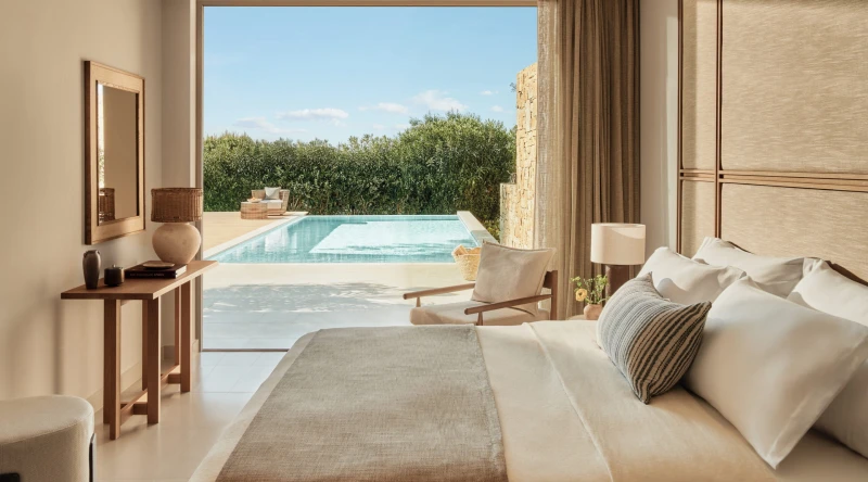 Deluxe One Bedroom Bungalow Suite Private Pool at Ikos Olivia
