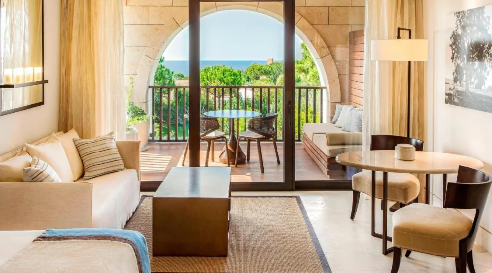 Deluxe Partial Sea View King at The Romanos, a Luxury Collection Resort