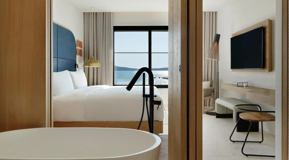 W Bayfront Infinity One Bedroom King Suite Sea View at W Costa Navarino