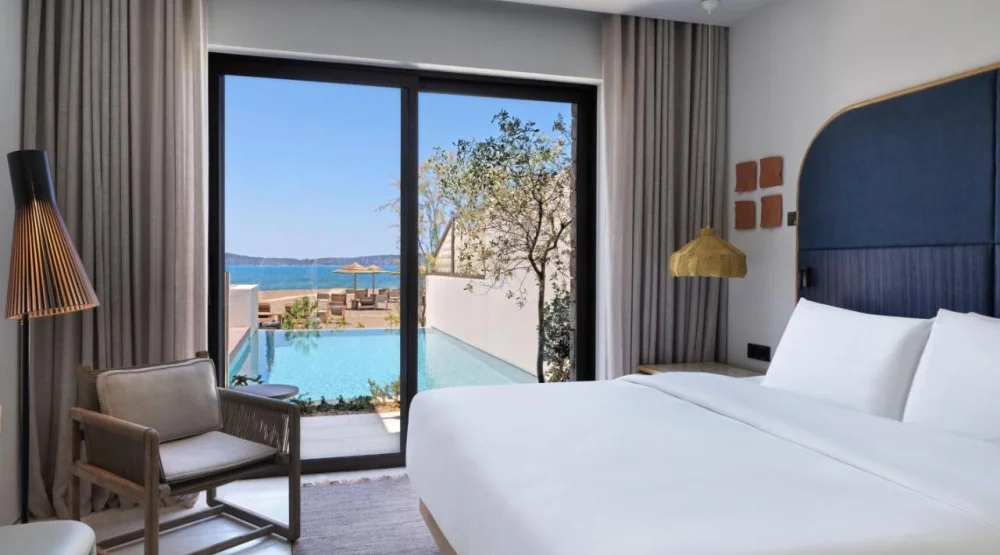 W Beachfront Infinity Two Bedroom King Suite Sea View at W Costa Navarino