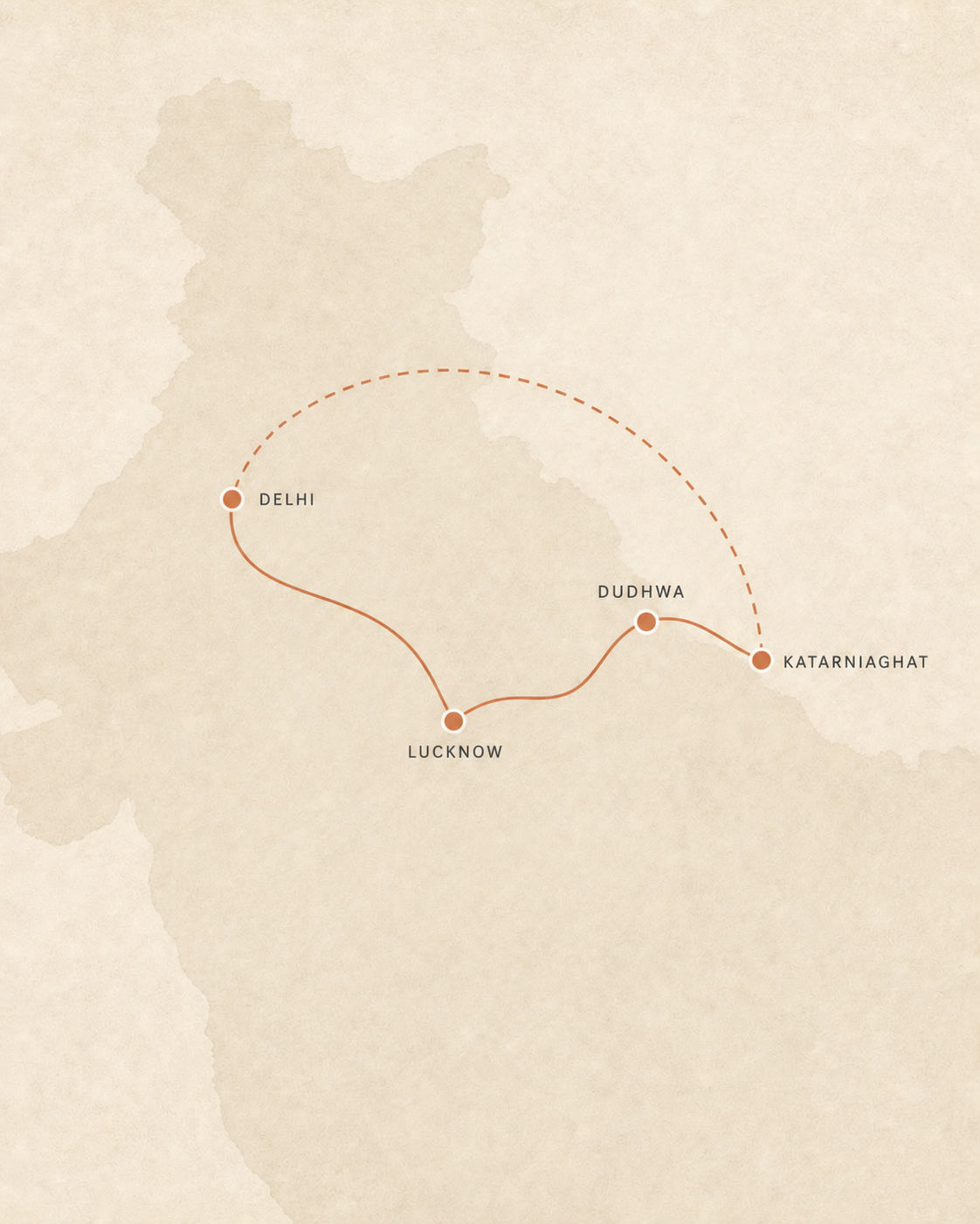 Royal Legacies & Wild Encounters route map